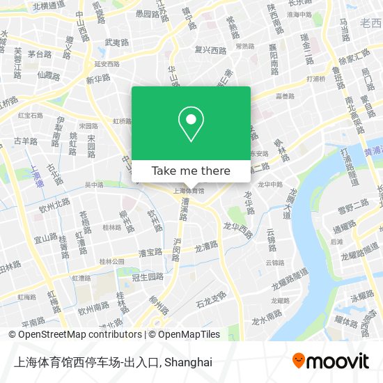 上海体育馆西停车场-出入口 map