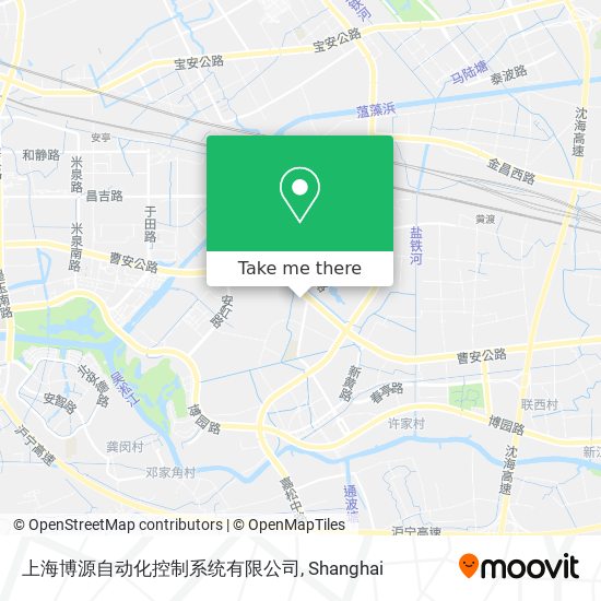 上海博源自动化控制系统有限公司 map