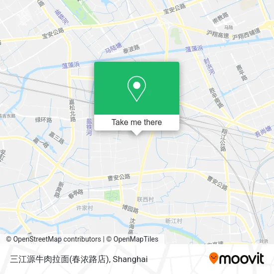 三江源牛肉拉面(春浓路店) map