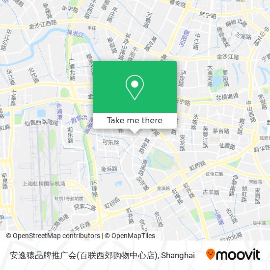 安逸猿品牌推广会(百联西郊购物中心店) map