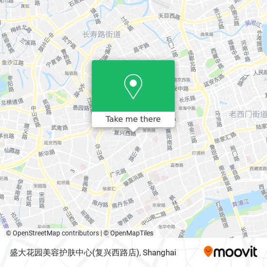 盛大花园美容护肤中心(复兴西路店) map