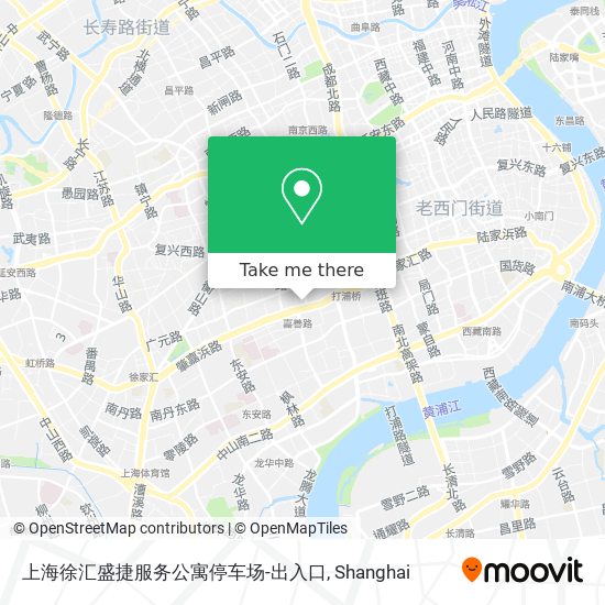 上海徐汇盛捷服务公寓停车场-出入口 map