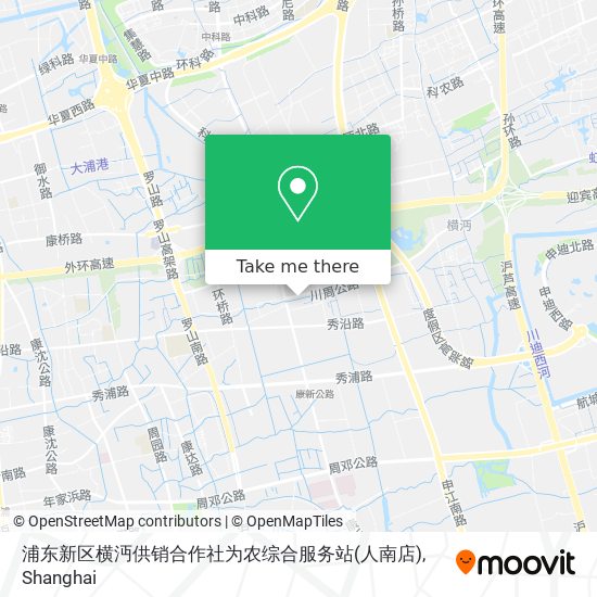 浦东新区横沔供销合作社为农综合服务站(人南店) map