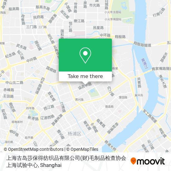 上海古岛莎保得纺织品有限公司(财)毛制品检查协会上海试验中心 map