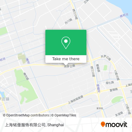 上海铭傲服饰有限公司 map