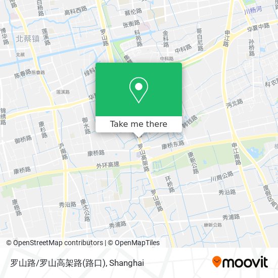 罗山路/罗山高架路(路口) map