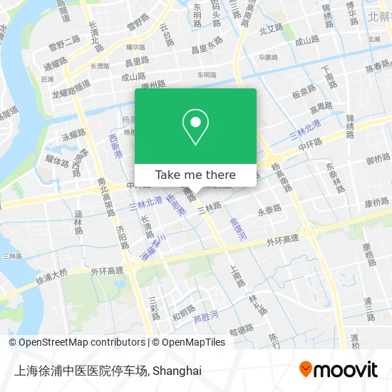 上海徐浦中医医院停车场 map