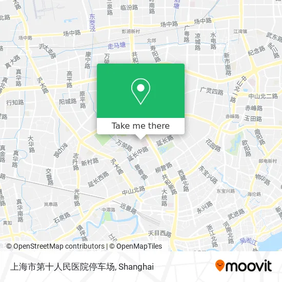 上海市第十人民医院停车场 map