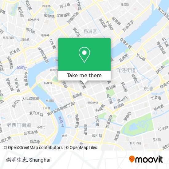 崇明生态 map