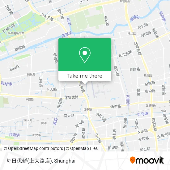 每日优鲜(上大路店) map