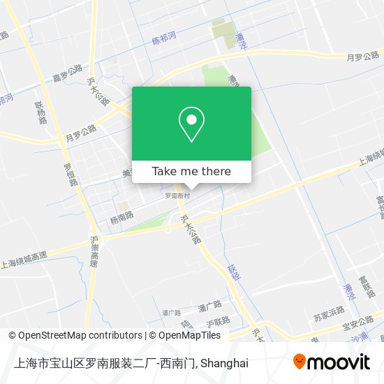 上海市宝山区罗南服装二厂-西南门 map