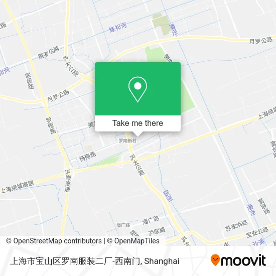上海市宝山区罗南服装二厂-西南门 map