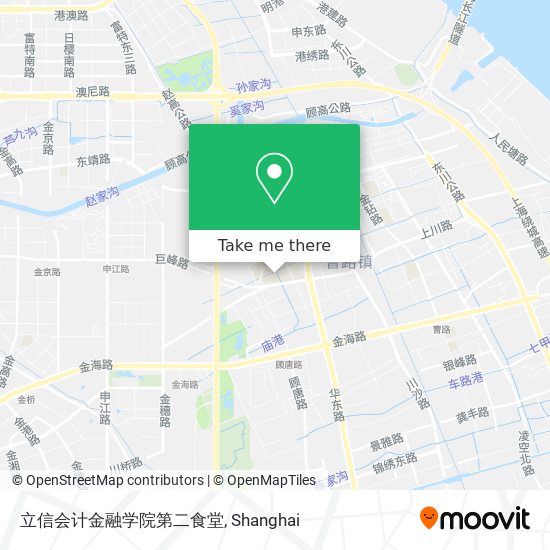 立信会计金融学院第二食堂 map