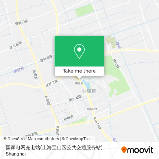 国家电网充电站(上海宝山区公共交通服务站) map