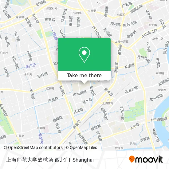 上海师范大学篮球场-西北门 map