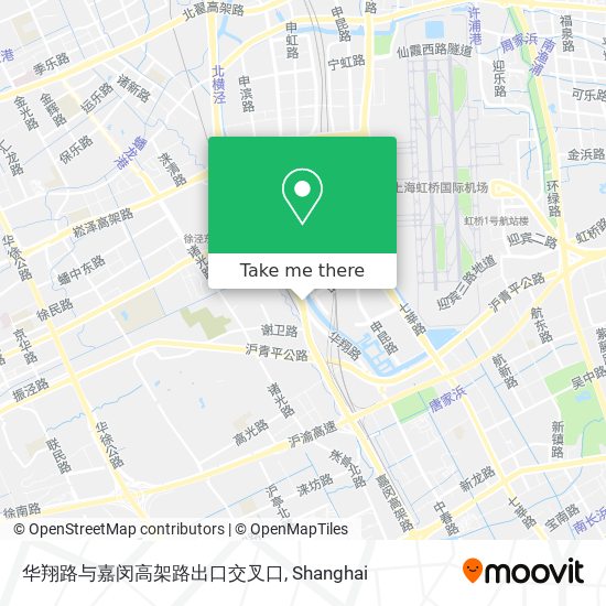 华翔路与嘉闵高架路出口交叉口 map