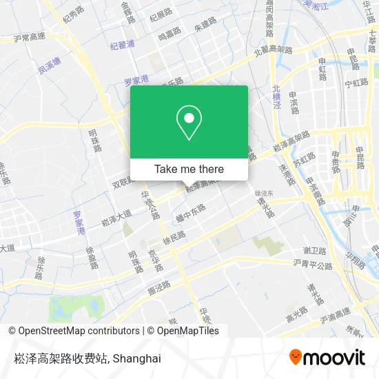 崧泽高架路收费站 map