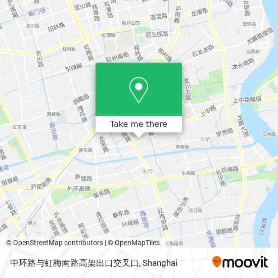 中环路与虹梅南路高架出口交叉口 map