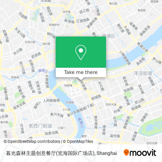 暮光森林主题创意餐厅(览海国际广场店) map
