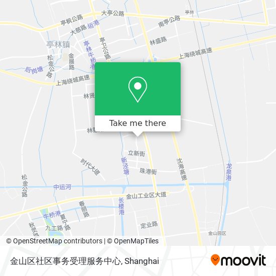 金山区社区事务受理服务中心 map