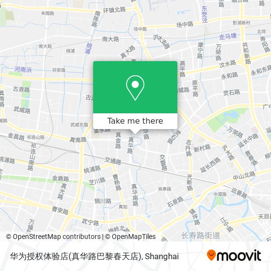 华为授权体验店(真华路巴黎春天店) map