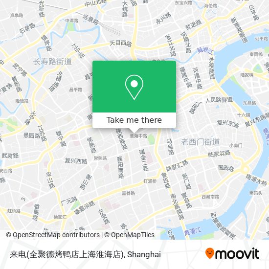 来电(全聚德烤鸭店上海淮海店) map