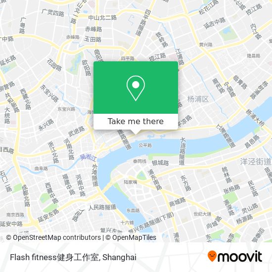 Flash fitness健身工作室 map