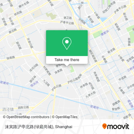 涞寅路沪亭北路(绿庭尚城) map
