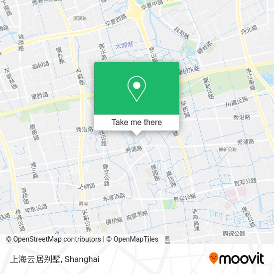 上海云居别墅 map