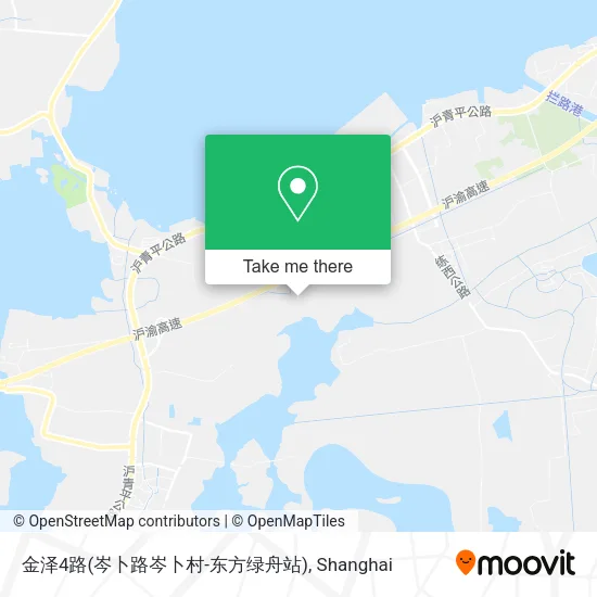 金泽4路(岑卜路岑卜村-东方绿舟站) map