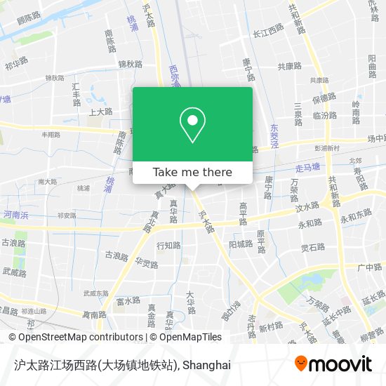 沪太路江场西路(大场镇地铁站) map