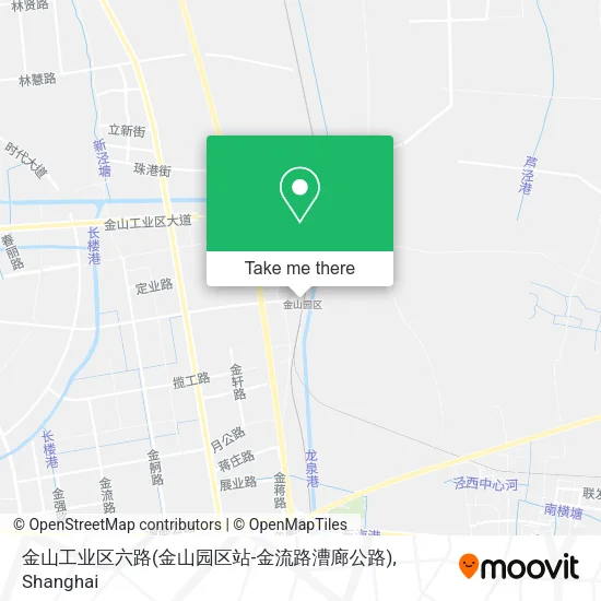 金山工业区六路(金山园区站-金流路漕廊公路) map