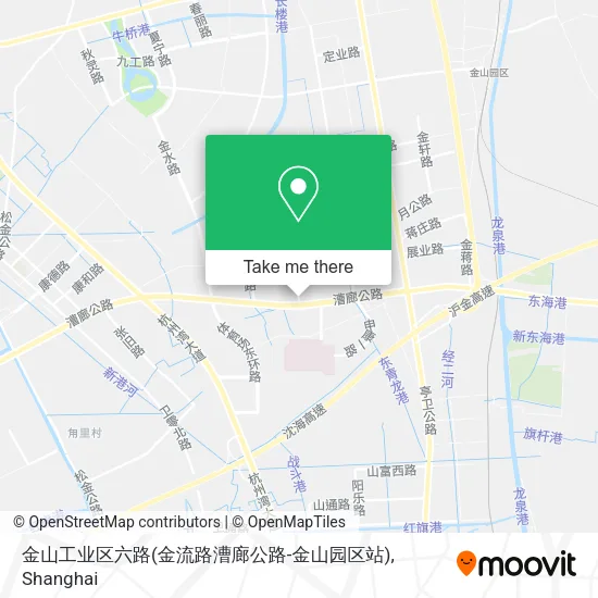 金山工业区六路(金流路漕廊公路-金山园区站) map