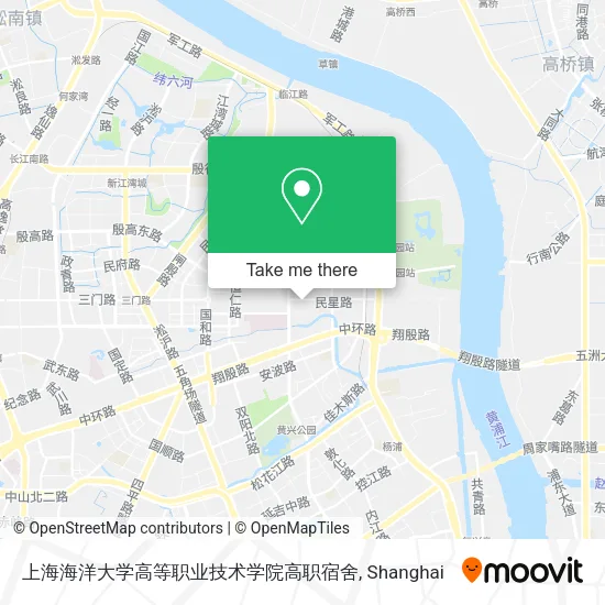上海海洋大学高等职业技术学院高职宿舍 map