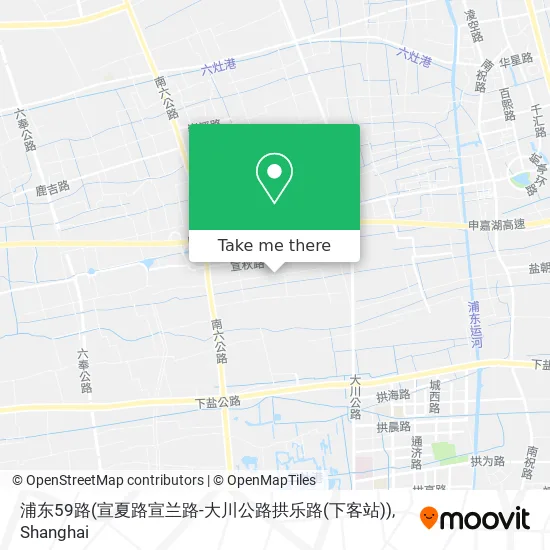 浦东59路(宣夏路宣兰路-大川公路拱乐路(下客站)) map