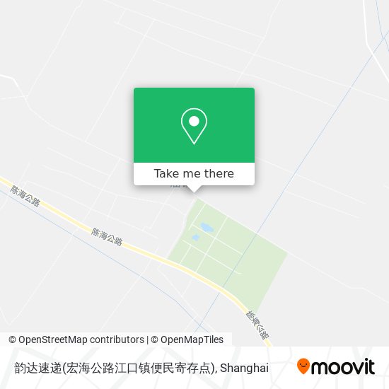 韵达速递(宏海公路江口镇便民寄存点) map