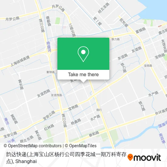 韵达快递(上海宝山区杨行公司四季花城一期万科寄存点) map