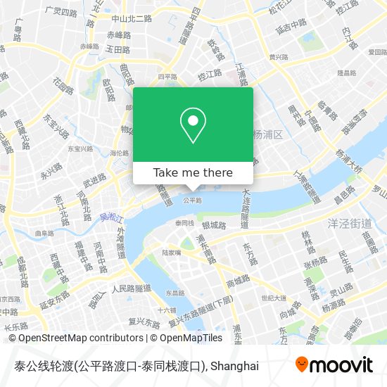 泰公线轮渡(公平路渡口-泰同栈渡口) map