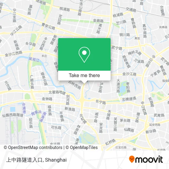上中路隧道入口 map
