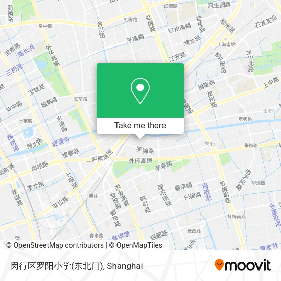 闵行区罗阳小学(东北门) map