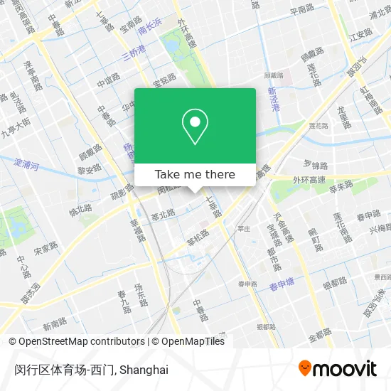 闵行区体育场-西门 map