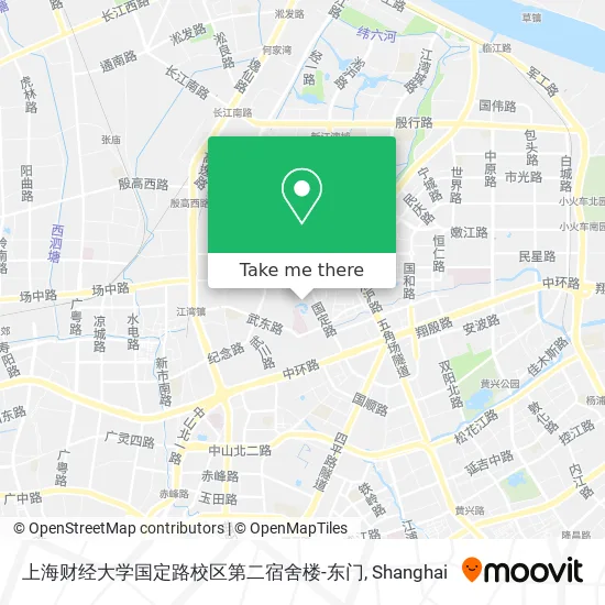 上海财经大学国定路校区第二宿舍楼-东门 map