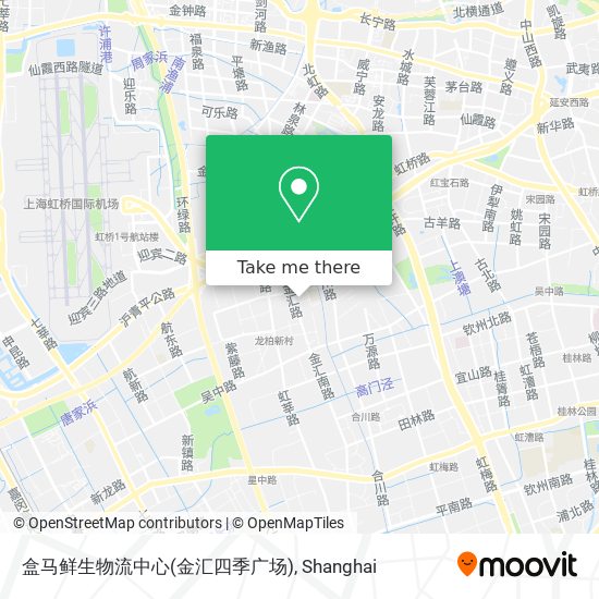 盒马鲜生物流中心(金汇四季广场) map