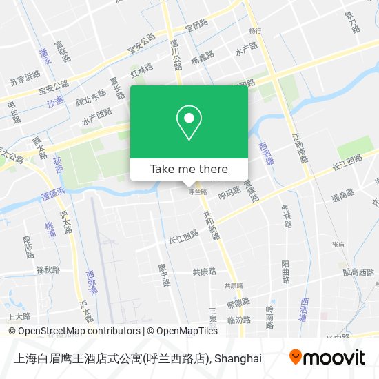上海白眉鹰王酒店式公寓(呼兰西路店) map
