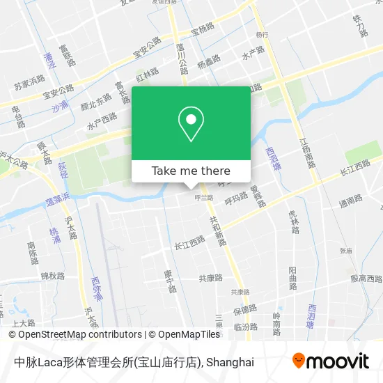 中脉Laca形体管理会所(宝山庙行店) map