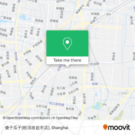 傻子瓜子(欧润发超市店) map