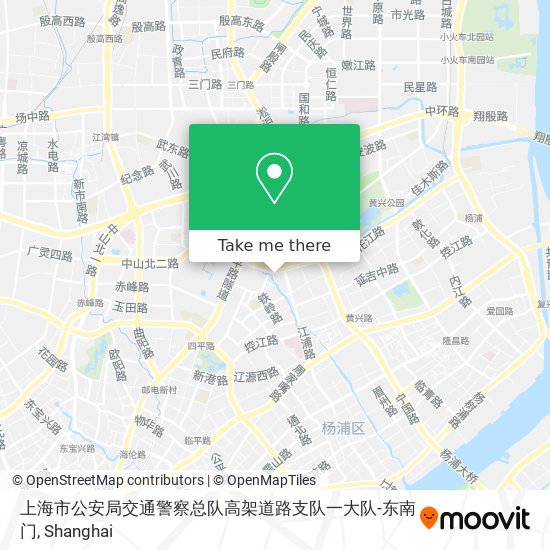 上海市公安局交通警察总队高架道路支队一大队-东南门 map