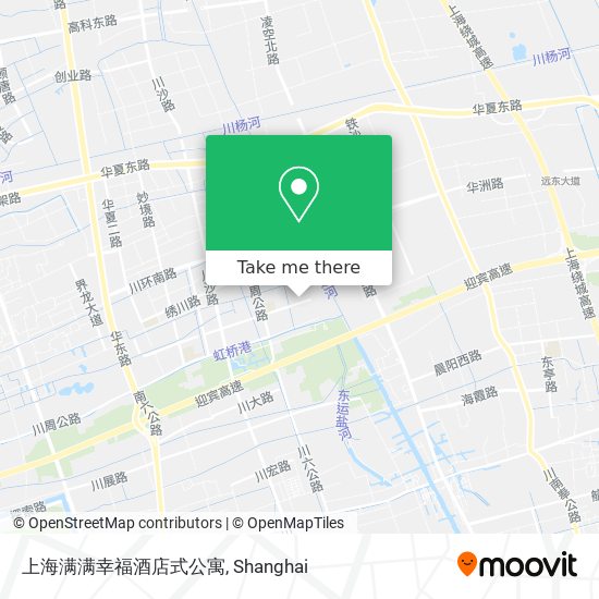 上海满满幸福酒店式公寓 map
