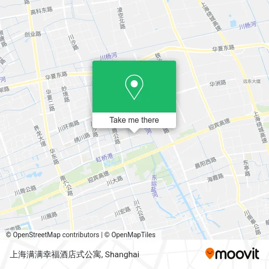 上海满满幸福酒店式公寓 map