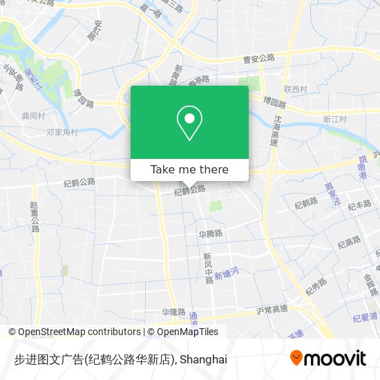 步进图文广告(纪鹤公路华新店) map